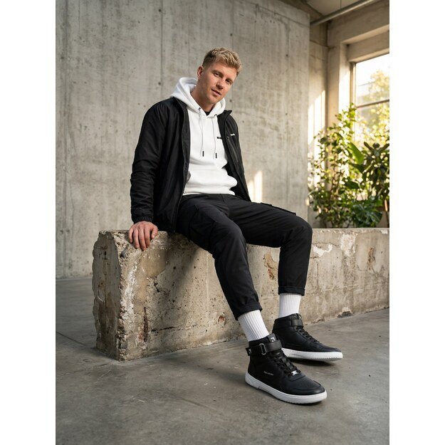 Barefoot Sneakers Barebarics Zing - High Top - Black & White