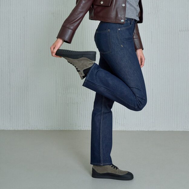 GROUNDIES® pašiltinti barefoot auliniai batai Torino pilkai juoda 5