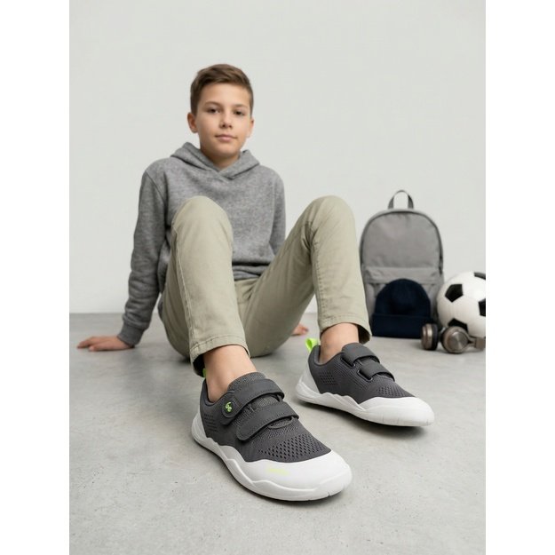 Kids barefoot sneakers Be Lenka Nubo Junior - Grey