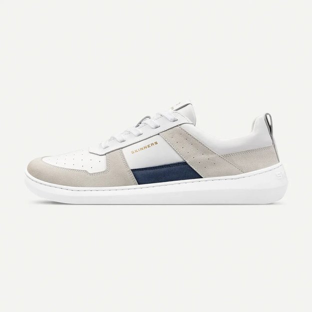 Skinners barefoot Oldschooler II balta/mėlyna