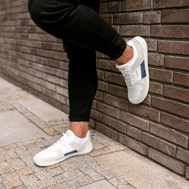 Skinners barefoot Oldschooler II balta/mėlyna