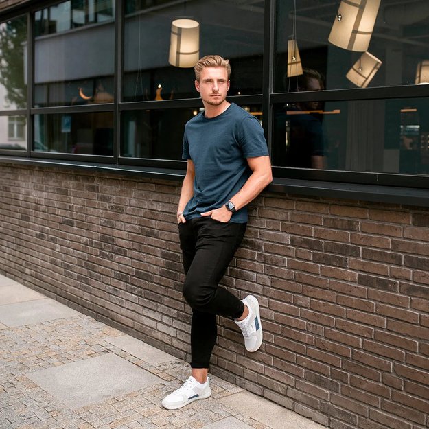Skinners barefoot Oldschooler II balta/mėlyna