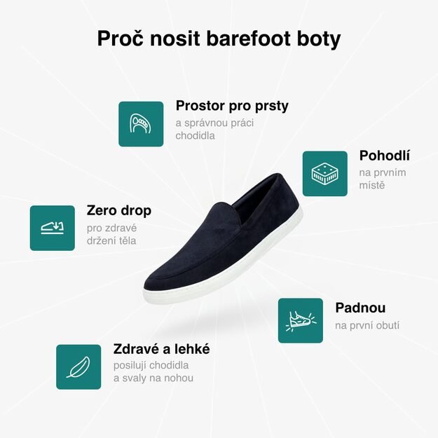 GROUNDIES® barefoot mokasinai Ghent juoda