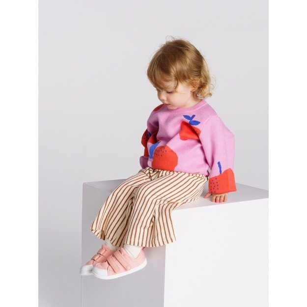 Kids barefoot sneakers Be Lenka Canvi Preschool - Coral Pink