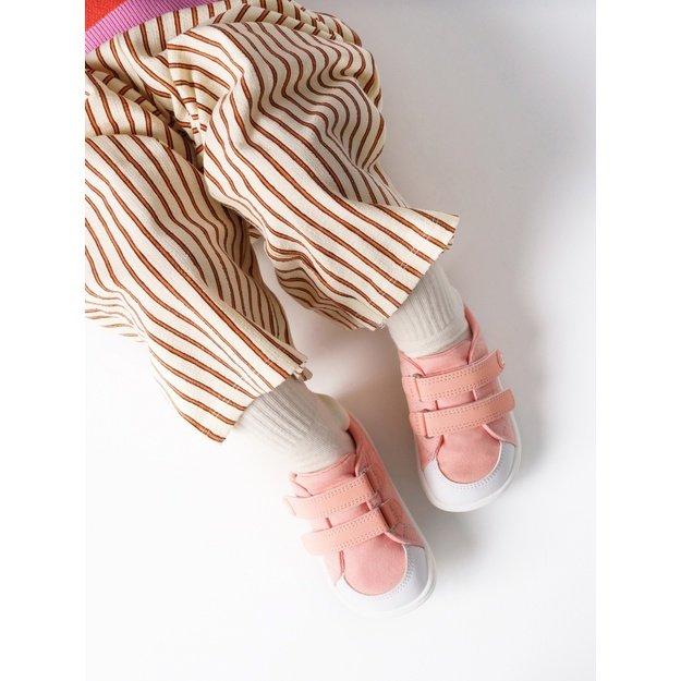 Kids barefoot sneakers Be Lenka Canvi Preschool - Coral Pink