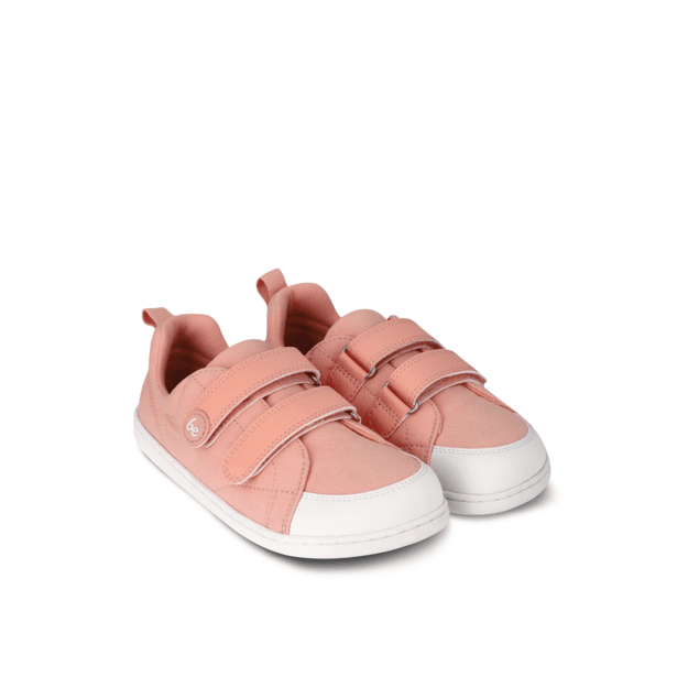Kids barefoot sneakers Be Lenka Canvi Preschool - Coral Pink