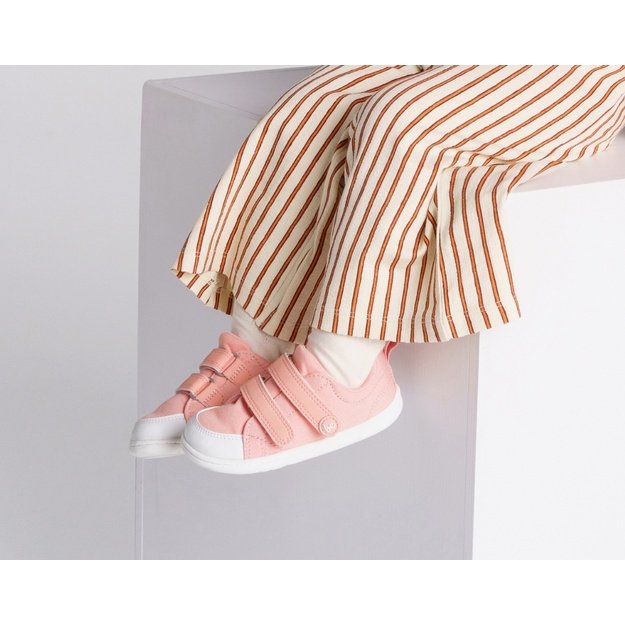 Kids barefoot sneakers Be Lenka Canvi Preschool - Coral Pink