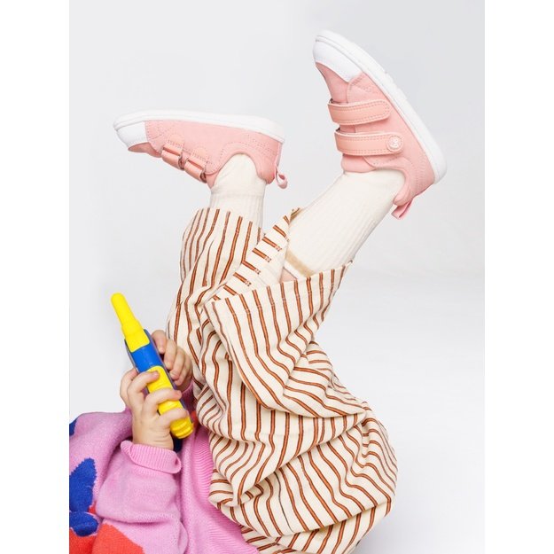Kids barefoot sneakers Be Lenka Canvi Preschool - Coral Pink