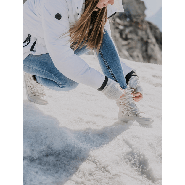 Winter Barefoot Boots Be Lenka Snowfox Woman - Pearl White