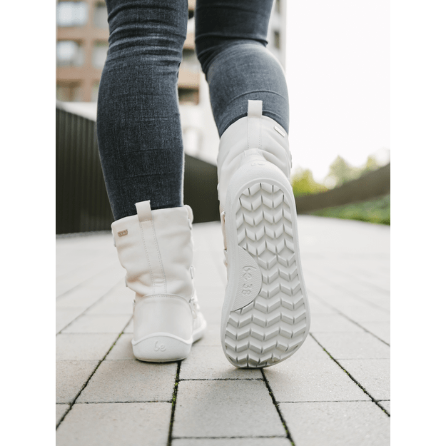 Winter Barefoot Boots Be Lenka Snowfox Woman - Pearl White