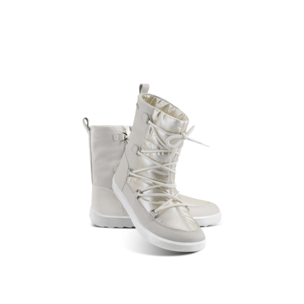 Winter Barefoot Boots Be Lenka Snowfox Woman - Pearl White