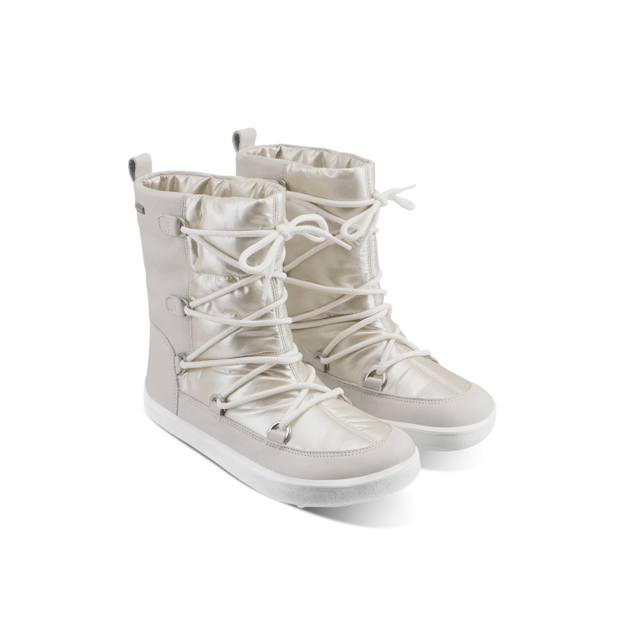 Winter Barefoot Boots Be Lenka Snowfox Woman - Pearl White