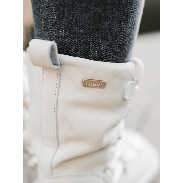Winter Barefoot Boots Be Lenka Snowfox Woman - Pearl White