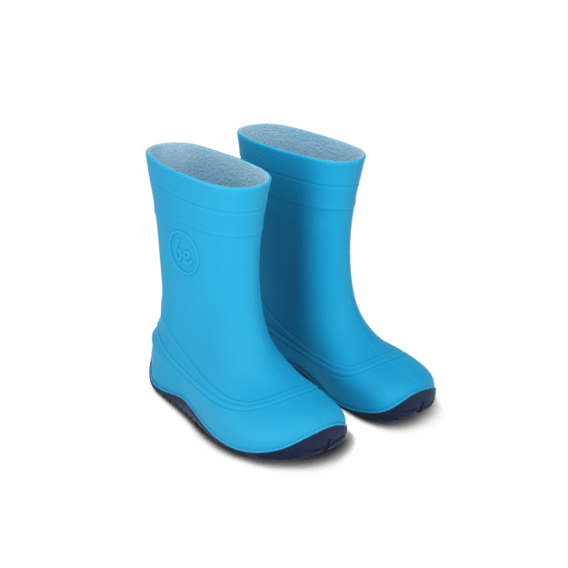 Kids Barefoot Rain Boots Be Lenka Pudds - Aqua Blue