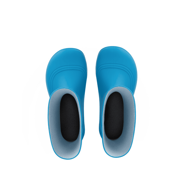Kids Barefoot Rain Boots Be Lenka Pudds - Aqua Blue
