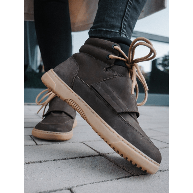 Barefoot Sneakers Barebarics Blizzard - Dark Chocolate Brown