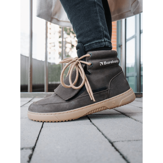 Barefoot Sneakers Barebarics Blizzard - Dark Chocolate Brown