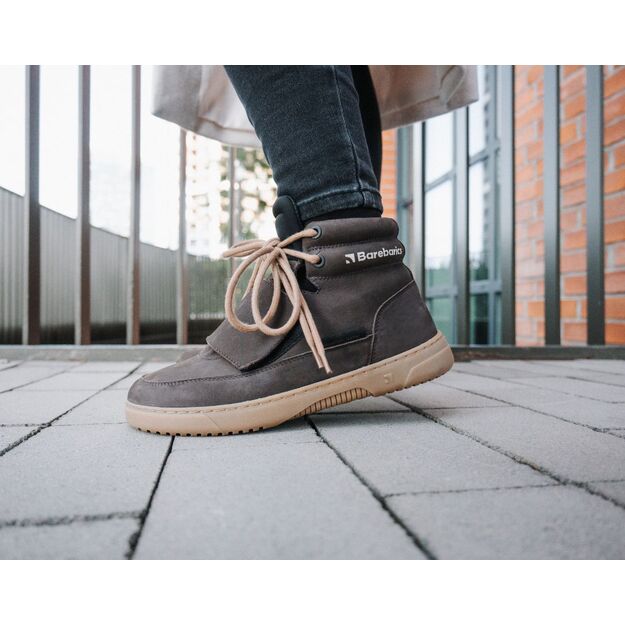 Barefoot Sneakers Barebarics Blizzard - Dark Chocolate Brown