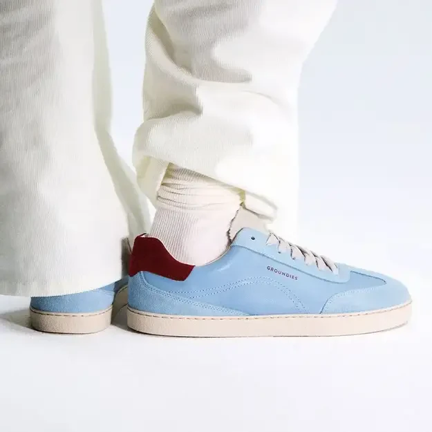 GROUNDIES® Moteriški barefoot batai  Panama mėlyna/bordo