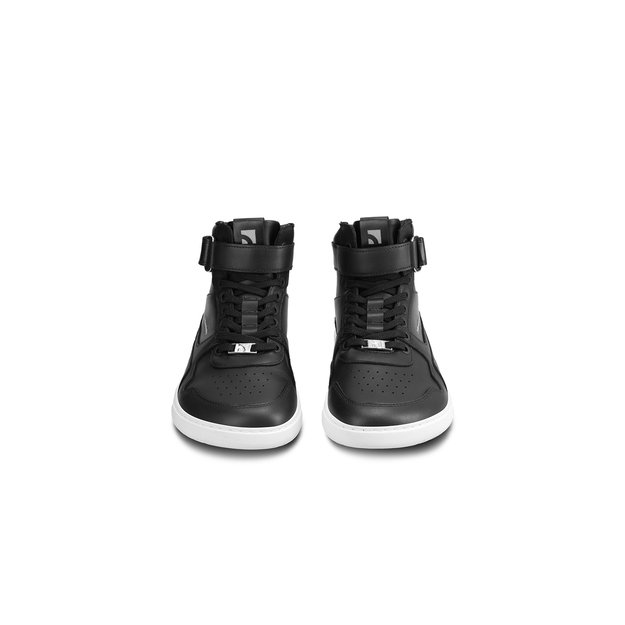 Barefoot Sneakers Barebarics Zing - High Top - Black & White - Leather