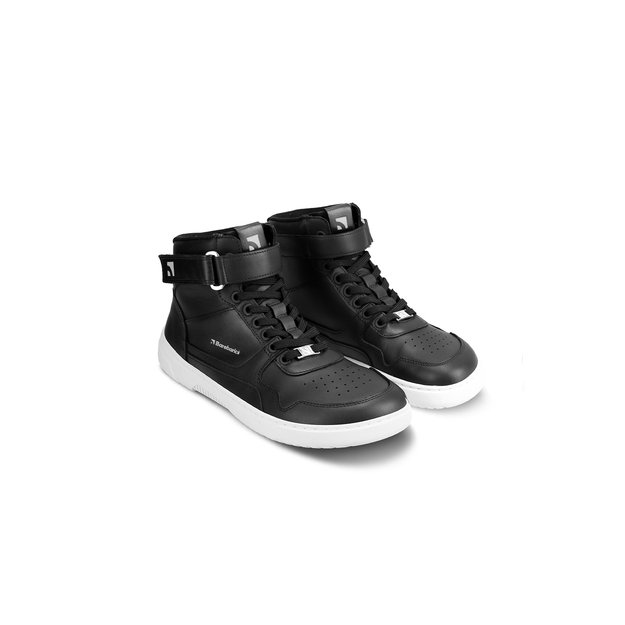 Barefoot Sneakers Barebarics Zing - High Top - Black & White - Leather