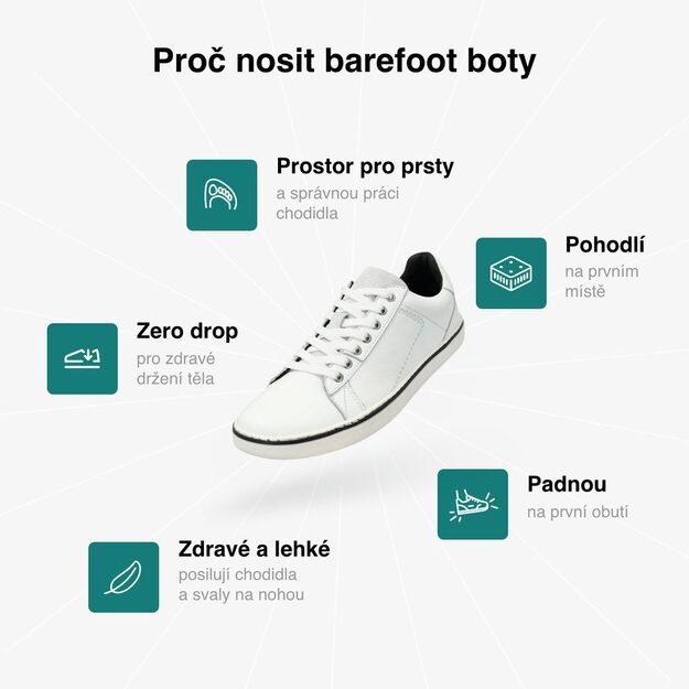 GROUNDIES® barefoot kedai Galaxy balta