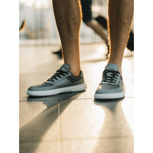 Barefoot Sneakers Barebarics Bravo - Grey & White