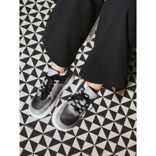 Barefoot Sneakers Barebarics Bravo - Grey & White 20