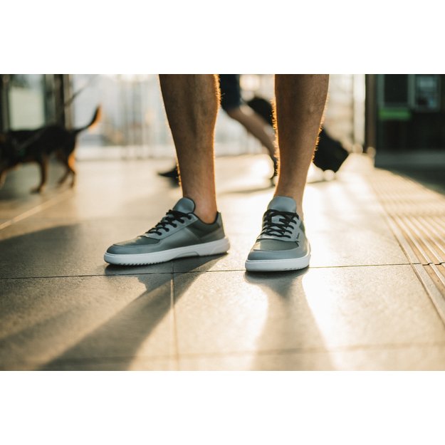 Barefoot Sneakers Barebarics Bravo - Grey & White