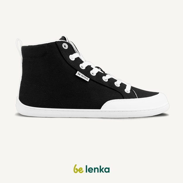 Barefoot Sneakers Be Lenka Rebound - High Top - Black & White (Sandėlio prekė)