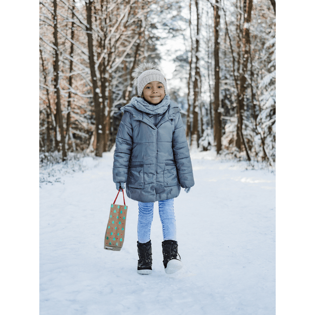 Winter Kids Barefoot Be Lenka Snowfox Kids 2.0 - Black