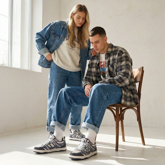 Barefoot Sneakers Barebarics Dropsta - Blue & Silver