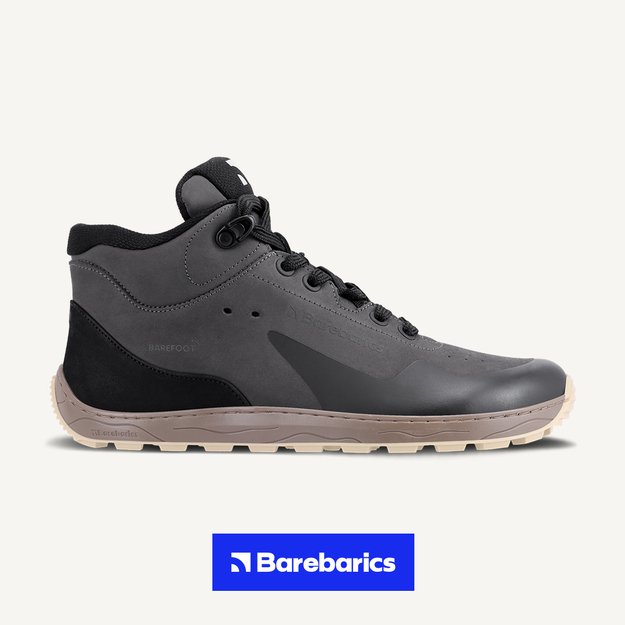 Barefoot Sneakers Barebarics Trekker - Dark Grey (Sandėlio prekė)