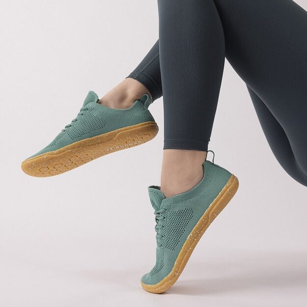 Barefoot Tenisky GROUNDIES&reg; Active Knit Tyrkysov&eacute;