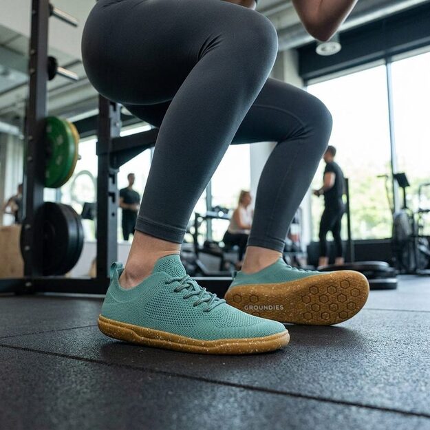 Barefoot Tenisky GROUNDIES&reg; Active Knit Tyrkysov&eacute;