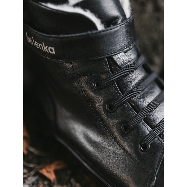 Winter barefoot boots Be Lenka Winter Kids - All Black
