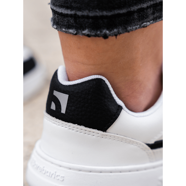 Barefoot Sneakers Barebarics Zing - White & Black - Leather