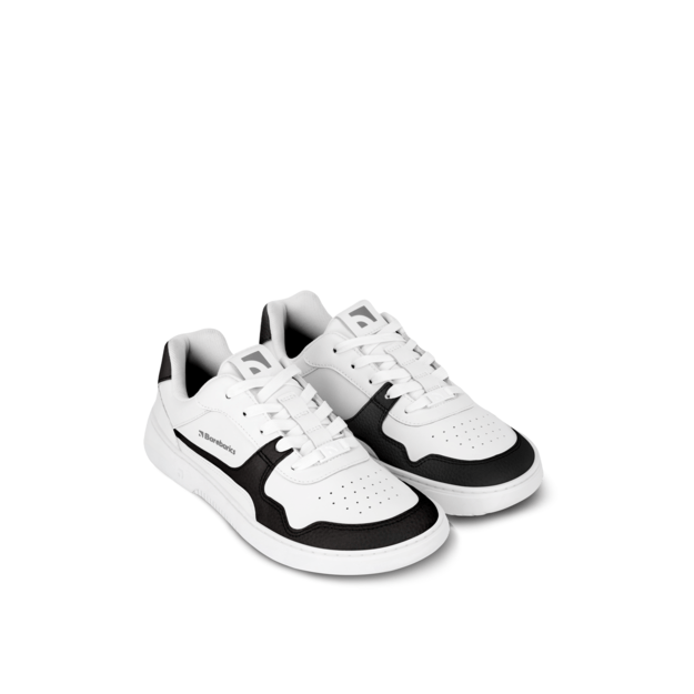 Barefoot Sneakers Barebarics Zing - White & Black - Leather