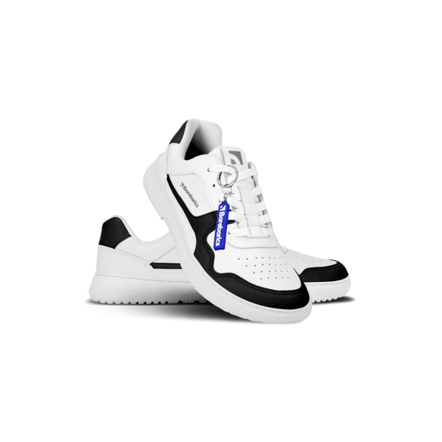 Barefoot Sneakers Barebarics Zing - White & Black - Leather