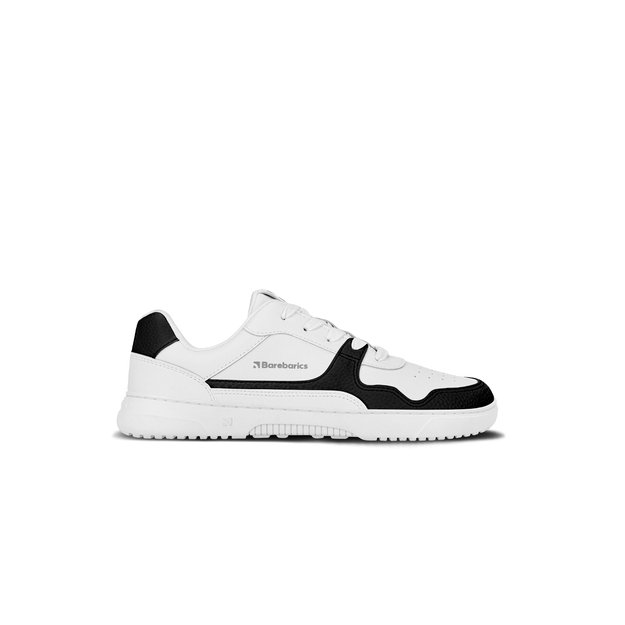 Barefoot Sneakers Barebarics Zing - White & Black - Leather