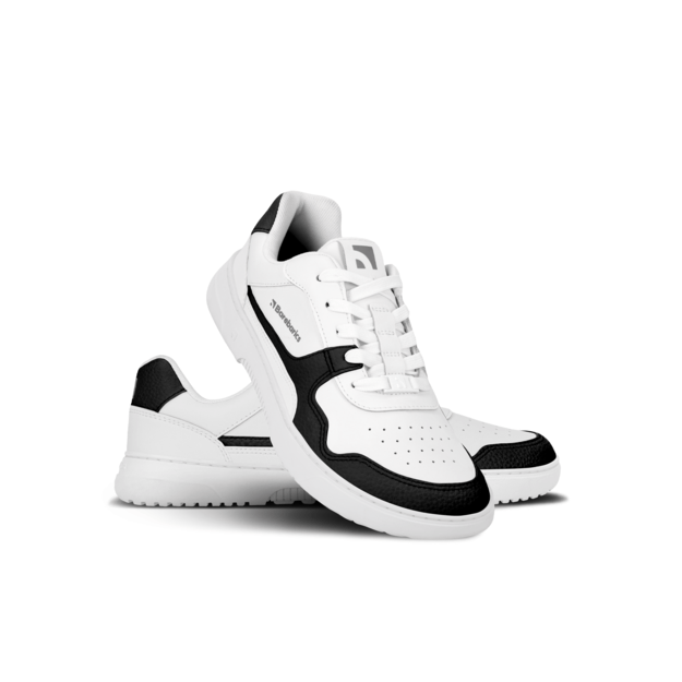 Barefoot Sneakers Barebarics Zing - White & Black - Leather