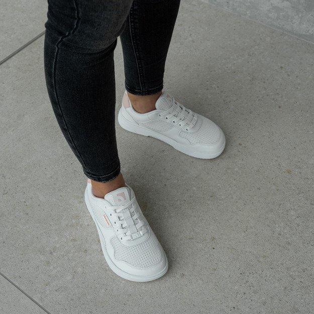 Barefoot Sneakers Barebarics Zing - Fresh - White & Coral Pink 43 dydis. Šiauliai, Dvaro g. 55