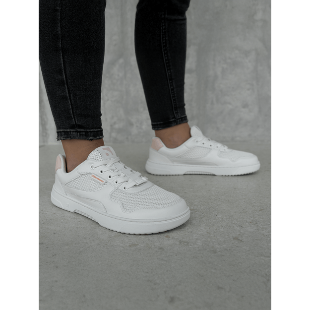 Barefoot Sneakers Barebarics Zing - Fresh - White & Coral Pink 43 dydis. Šiauliai, Dvaro g. 55