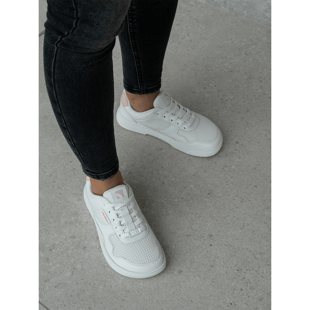 Barefoot Sneakers Barebarics Zing - Fresh - White & Coral Pink 43 dydis. Šiauliai, Dvaro g. 55