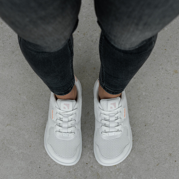 Barefoot Sneakers Barebarics Zing - Fresh - White & Coral Pink 43 dydis. Šiauliai, Dvaro g. 55