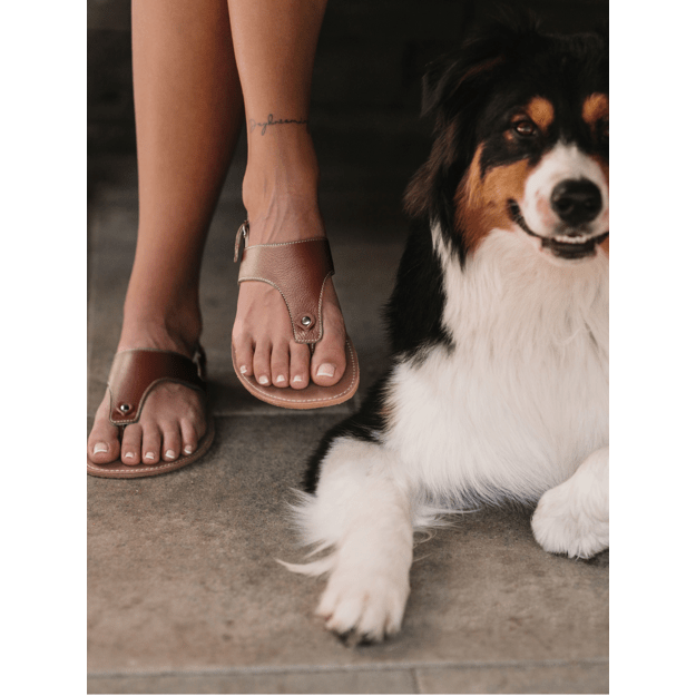 Barefoot basutės  - Be Lenka Promenade - tamsiai ruda 41. IŠPARDAVIMAS