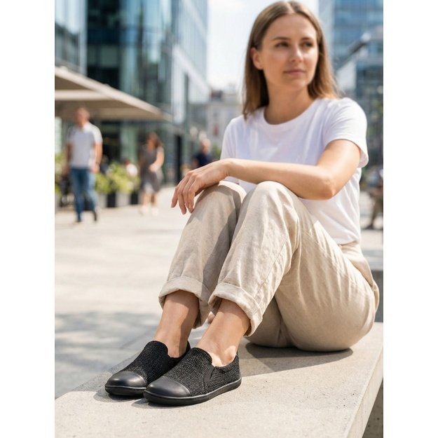 Barefoot Slip-on shoes Be Lenka Breeze - All Black
