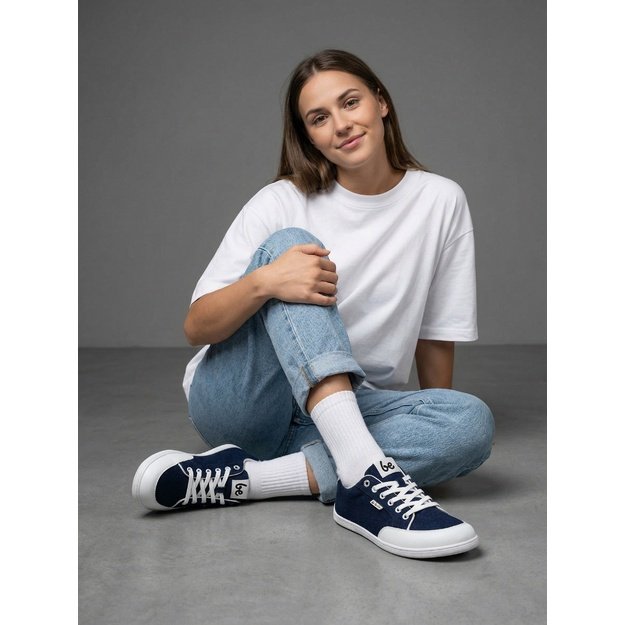 Barefoot Sneakers Be Lenka Rebound - Dark Blue & White