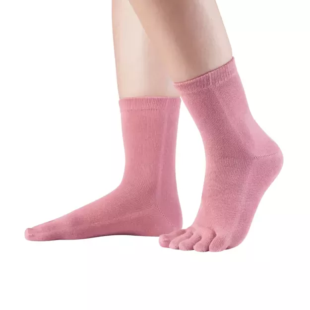 Knitido Essentials Midi pirštuotos kojinės  coralinė