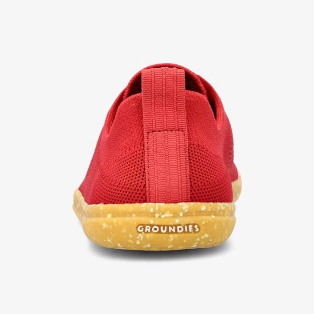 Moteriški GROUNDIES® Active Knit barefoot sportbačiai raudona 5